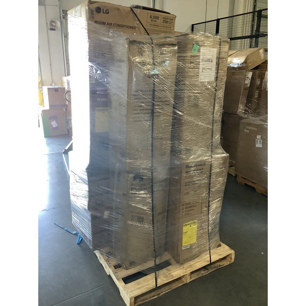 Truckload – 25 Pallets – 260 Pcs – Air Conditioners – Untested Customer Returns – Major Retailer