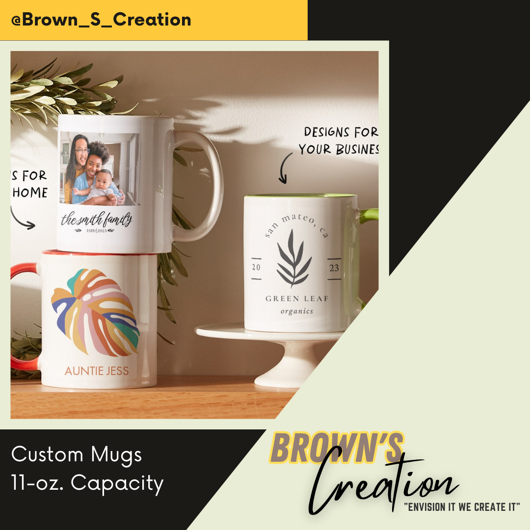 Custom Mugs 11 oz Capacity