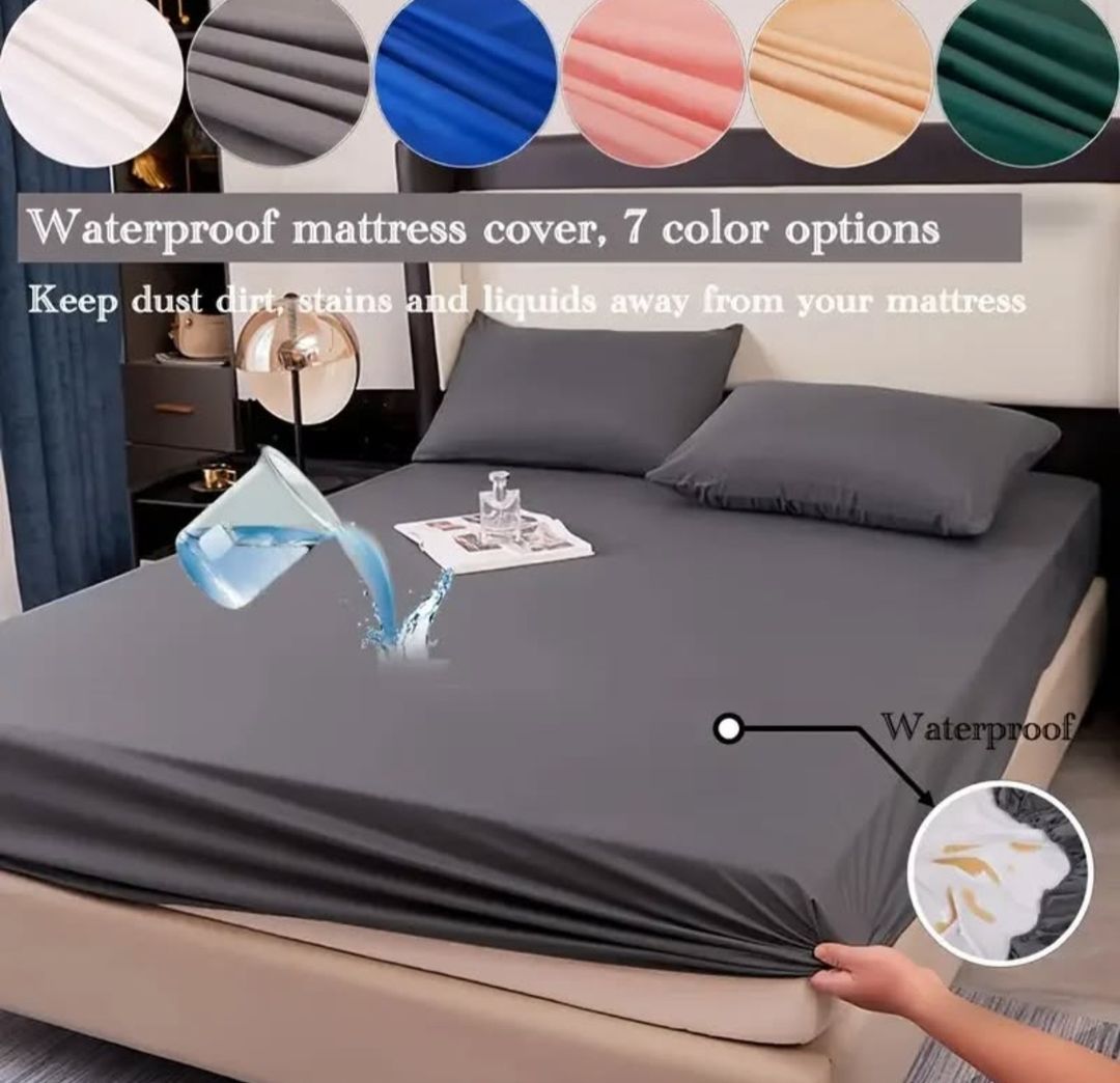 Waterproof Mattress Protective Cover- Ultra Soft And Breathable Mattress Protective Cover, Waterproof Mattress Protective Cover That Fits Snugly Between Bed Sheets, Suitable for Room Decoration, Bedrooms, Guest Rooms, Hotels (excluding Pillowcases)