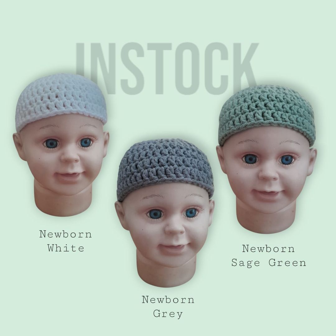 [INSTOCK] Newborn Plain Kopiah