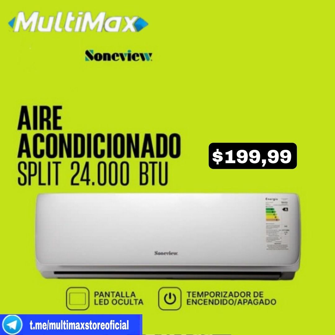 Aire Acondicionado 24.000 BTU, Marca Soneview