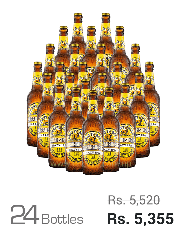 Barahsinghe Craft Hazy IPA 330ML x 24 Bottles