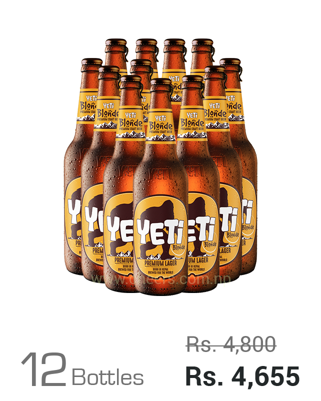 Yeti Blonde Premium Craft Lager 650ML x 12 Bottles