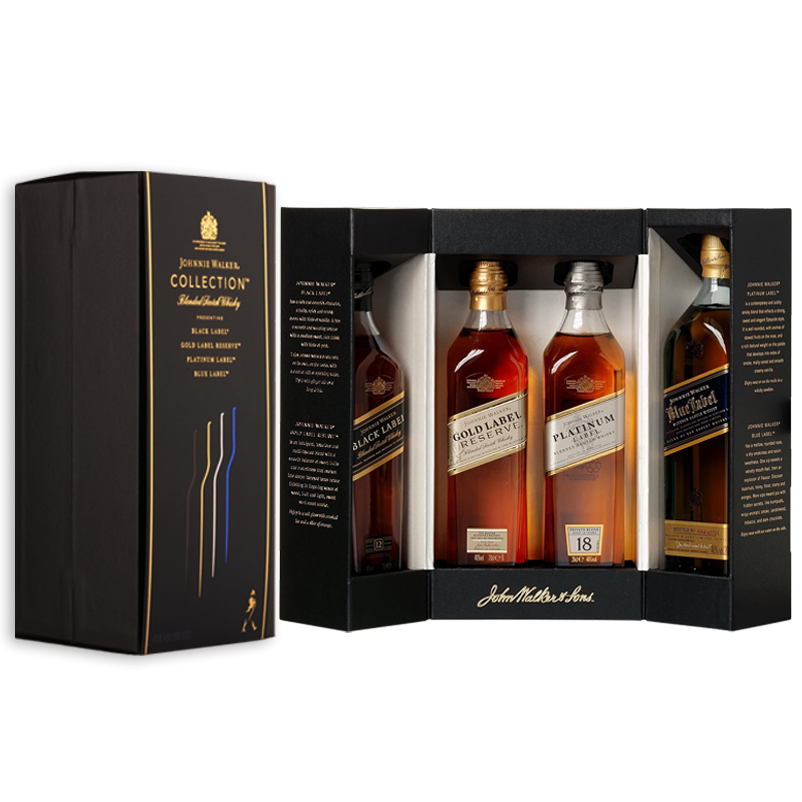 Johnnie Walker Collection Gift Pack 4 x 200ML