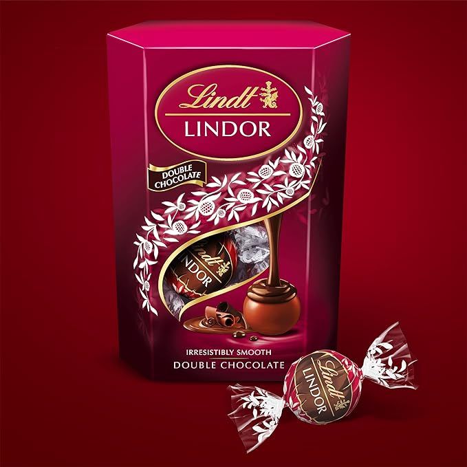 Lindt Lindor Double Chocolate Truffles Box 200g