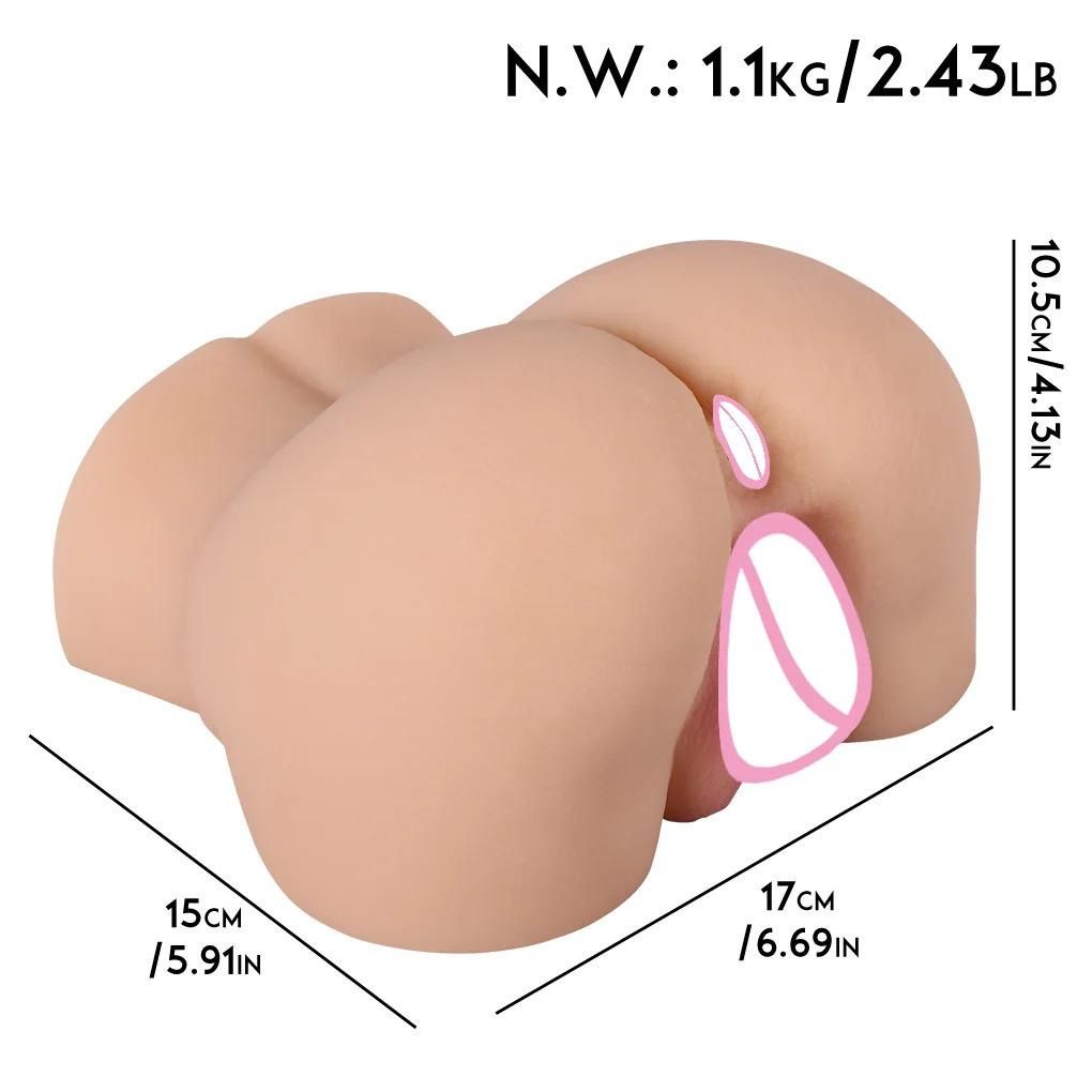 Ass Masturbator for Men Squirt Realistic Sex Doll 1.5 kg