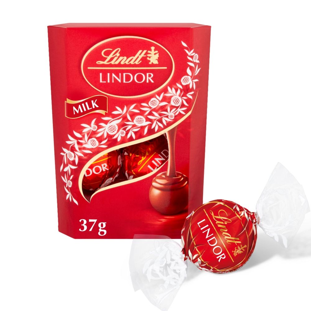 Lindt Lindor Milk Chocolate Truffles Treat Box 37g