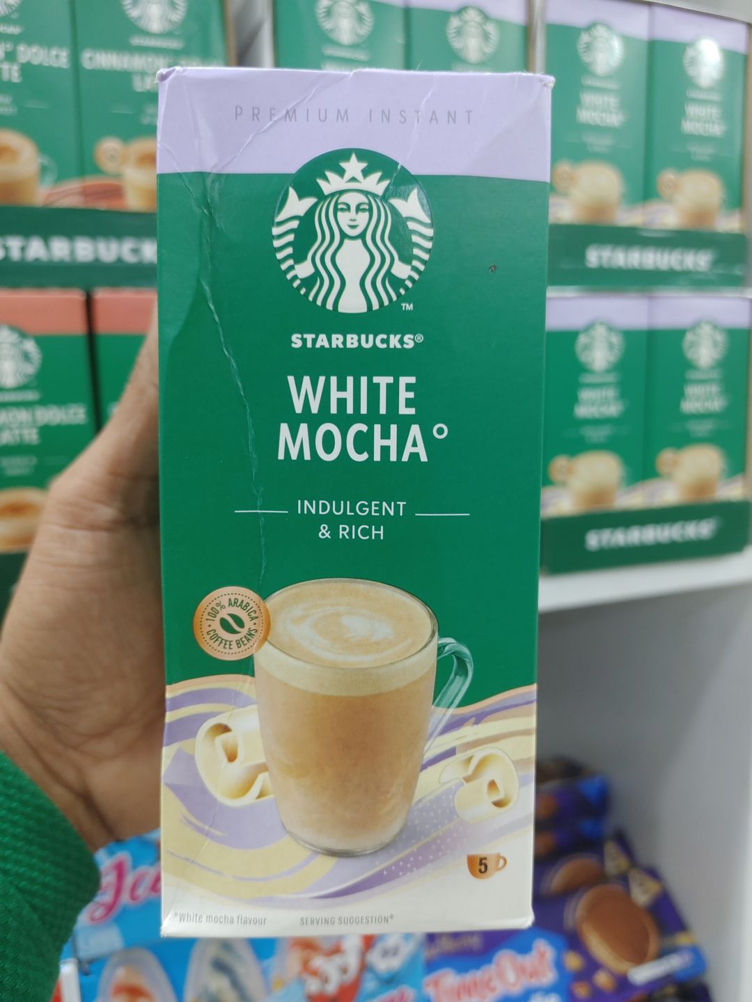 Starbucks® Premium Instant White Mocha – Indulgent & Rich (120g, 5 x 24g Sachets)