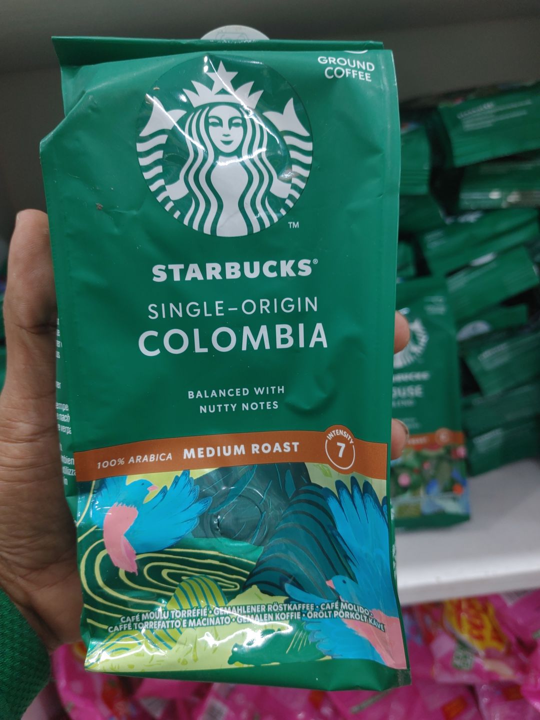 STARBUCKS® Single-Origin Colombia – Medium Roast Ground Coffee (200g)