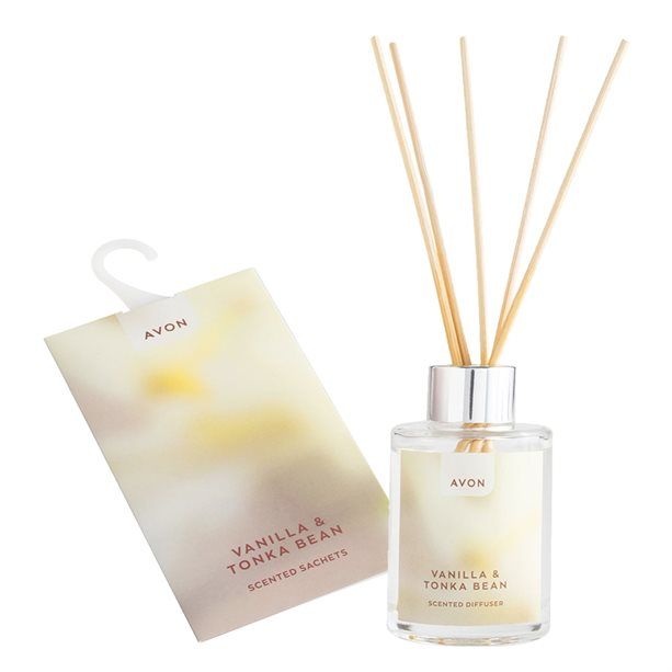 Vanilla & Tonka Bean Reed Diffuser & Scented Sachet