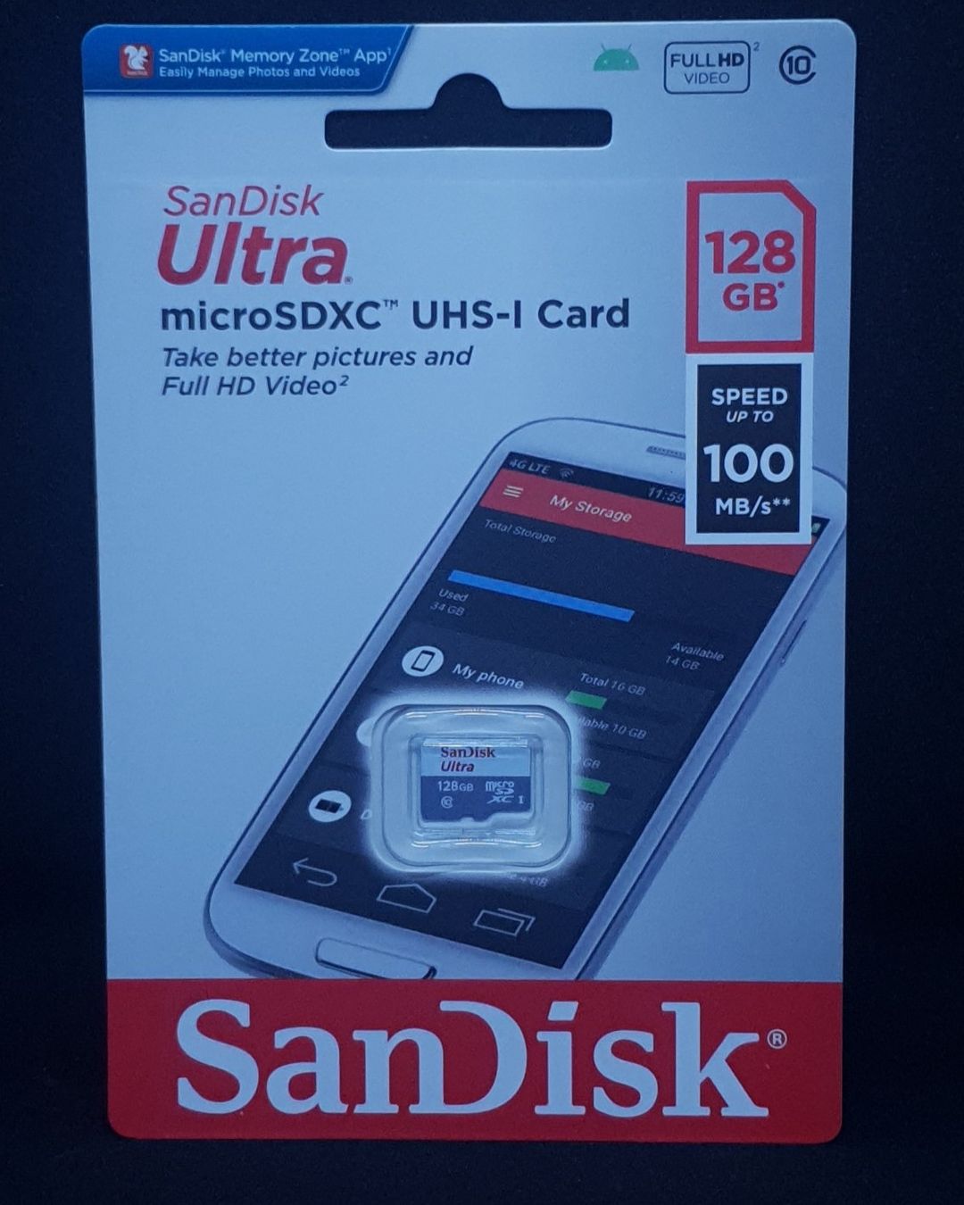 128GB Sandisk Ultra MicroSD Card 