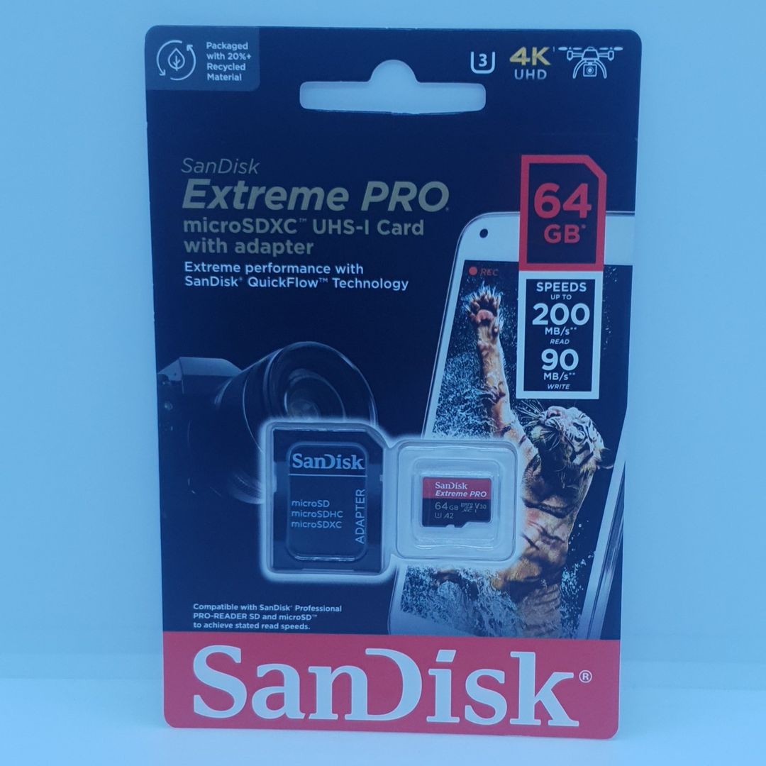 64GB Sandisk Extreme Pro Micro sd 