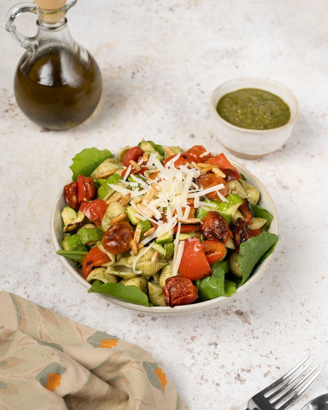 Zucchini Pesto Salad