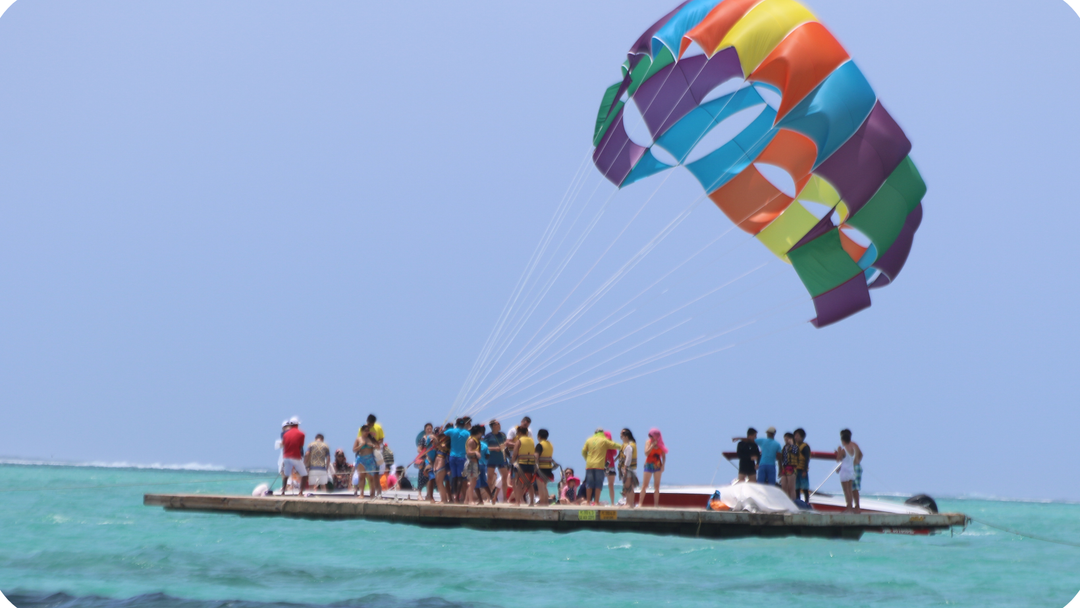 Double Parasailing Ile aux Cerfs