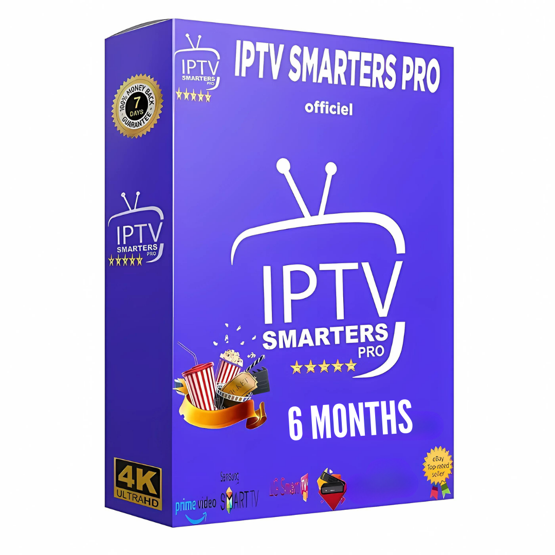 6-Month IPTV Smarters Pro Plan – Unlimited Live TV, Movies & Series | Best for 2025 Streaming