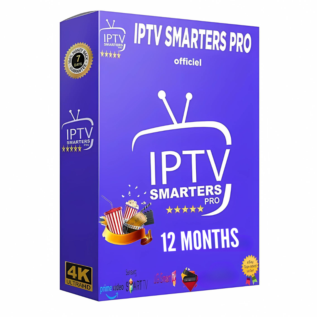 Abonnement IPTV Smarters Pro – 12 Mois