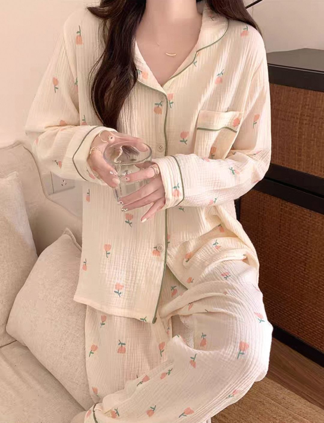 Tulip long sleeves pajama set