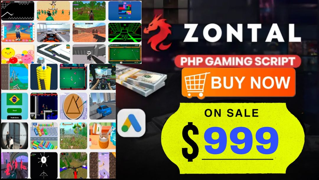 Zontal Game Source Code Including 25000+ Games For Google AdSense Approval in 2025