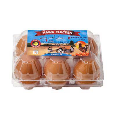 HAWA CHICKEN EGG RED 6 PCS