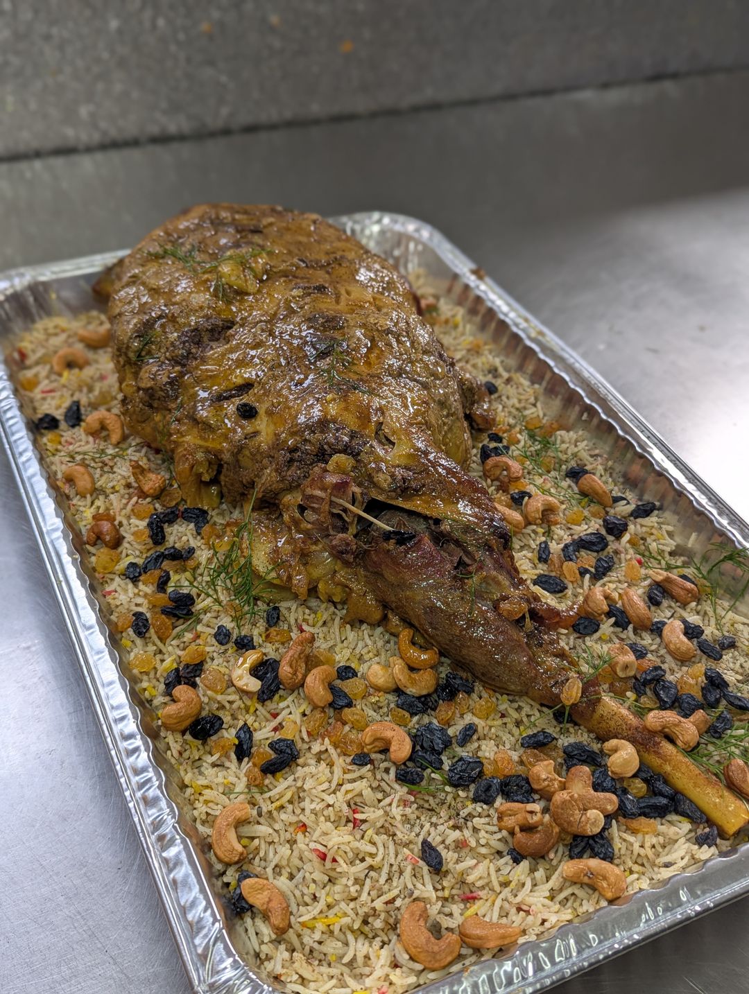 Biryani moroccan lamb leg