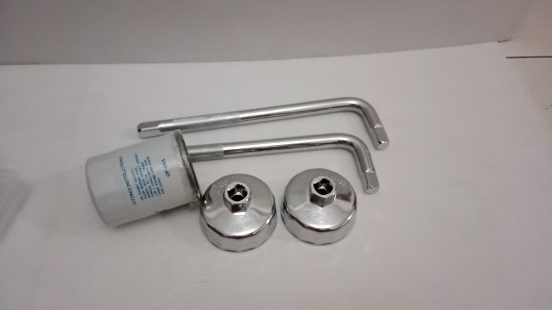 oil filter wrench cup and rod  L extension