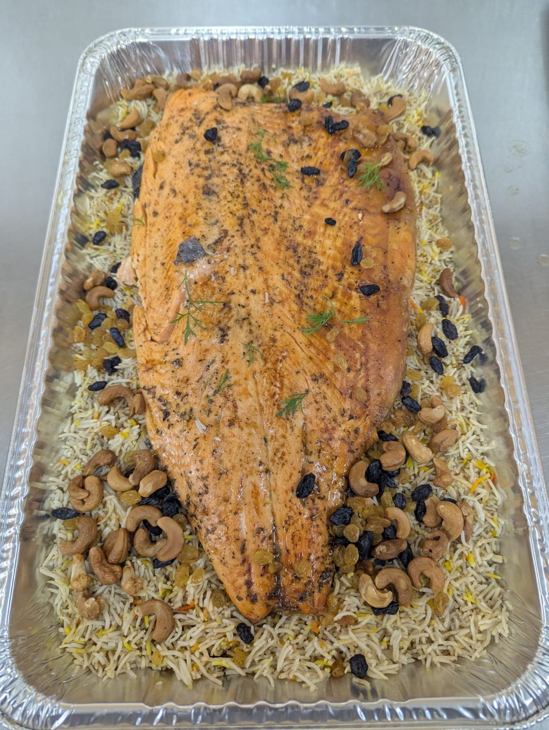 Biryani Mediterranean Salmon