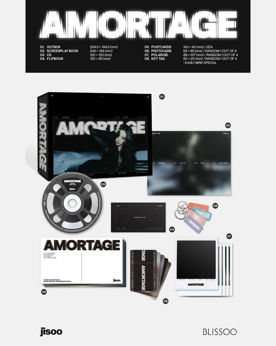 JISOO MINI ALBUM [AMORTAGE] 