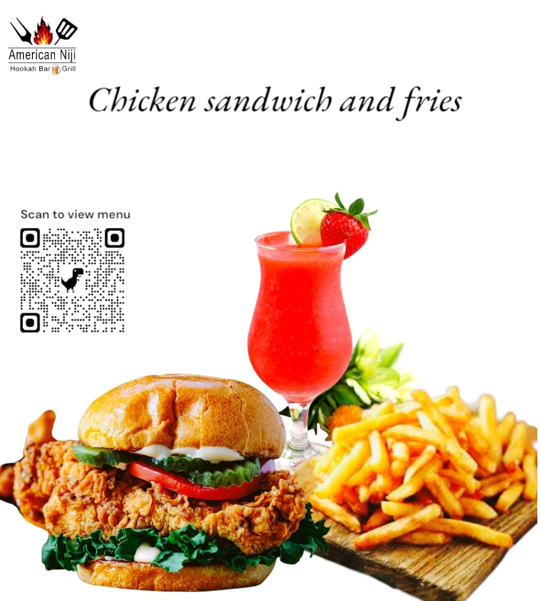 Fried or grilled Chicken sandwich 