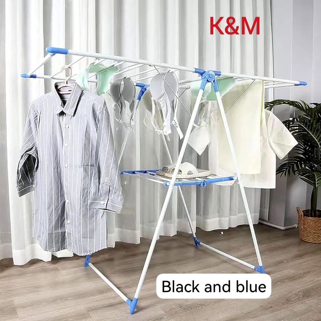 2-Tier Foldable Washing Rack – Space-Saving Laundry Essential