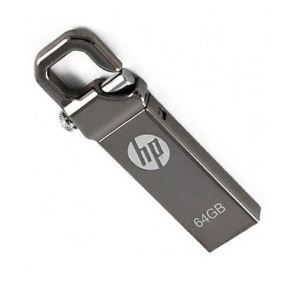 HP Flash Disk With Clip  - Silver