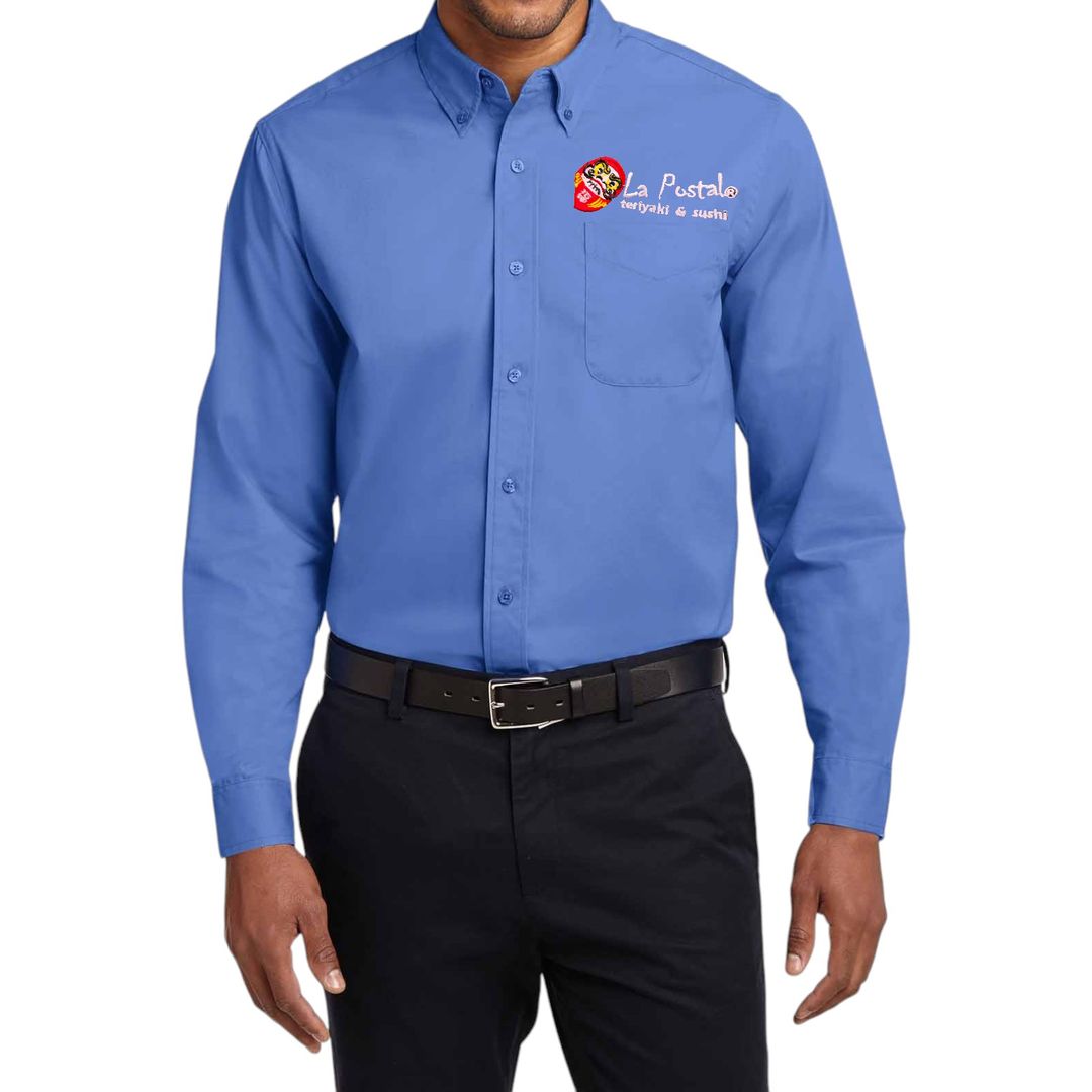 CAMISA HOMBRE MANGA LARGA AZUL CIELO 