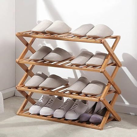 4-Tier Bamboo Shoe Rack