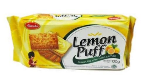 Monde Lemon Puff Sandwich Bisuits 100gm