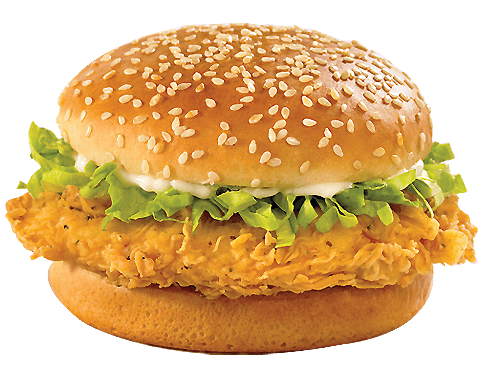 Crispy chicken burger 