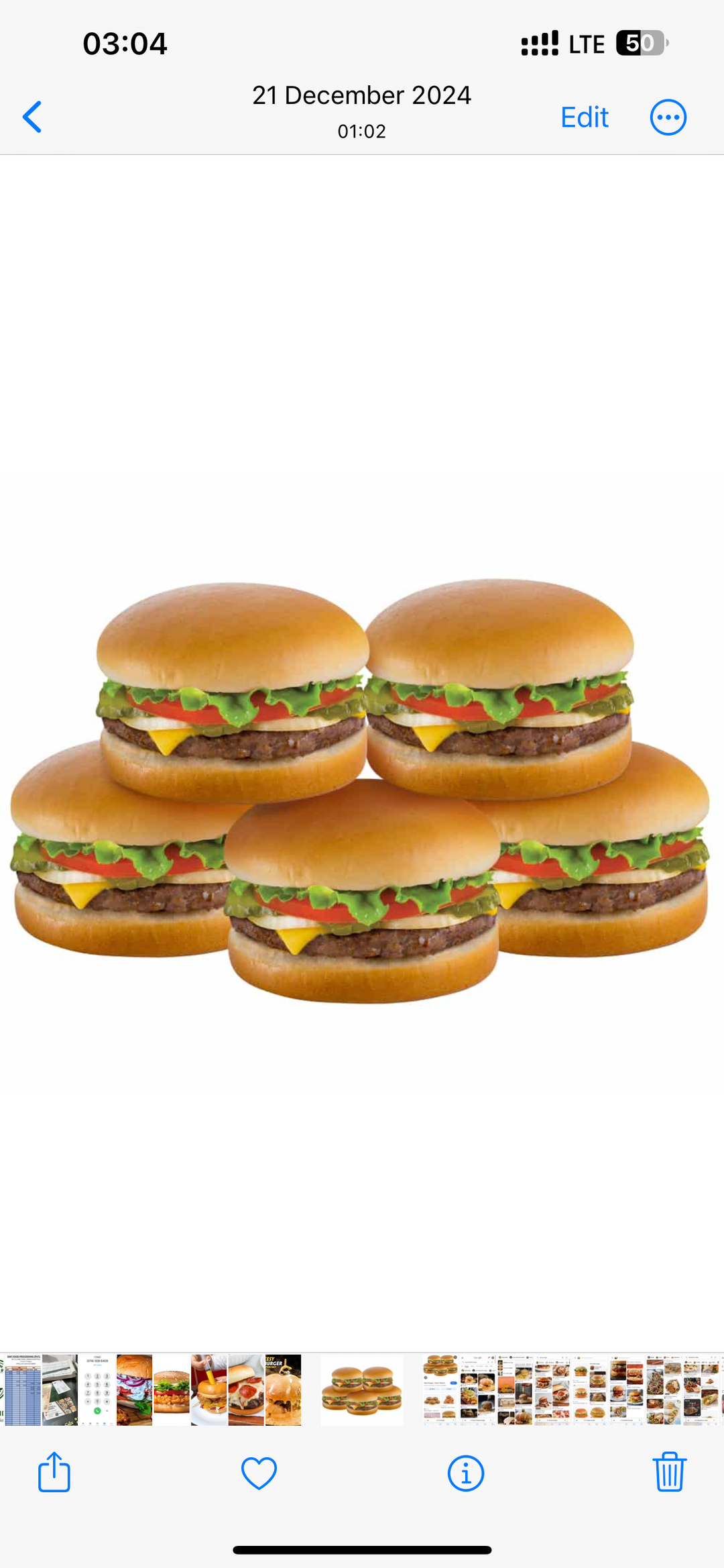 Offer burger (5 pcs)