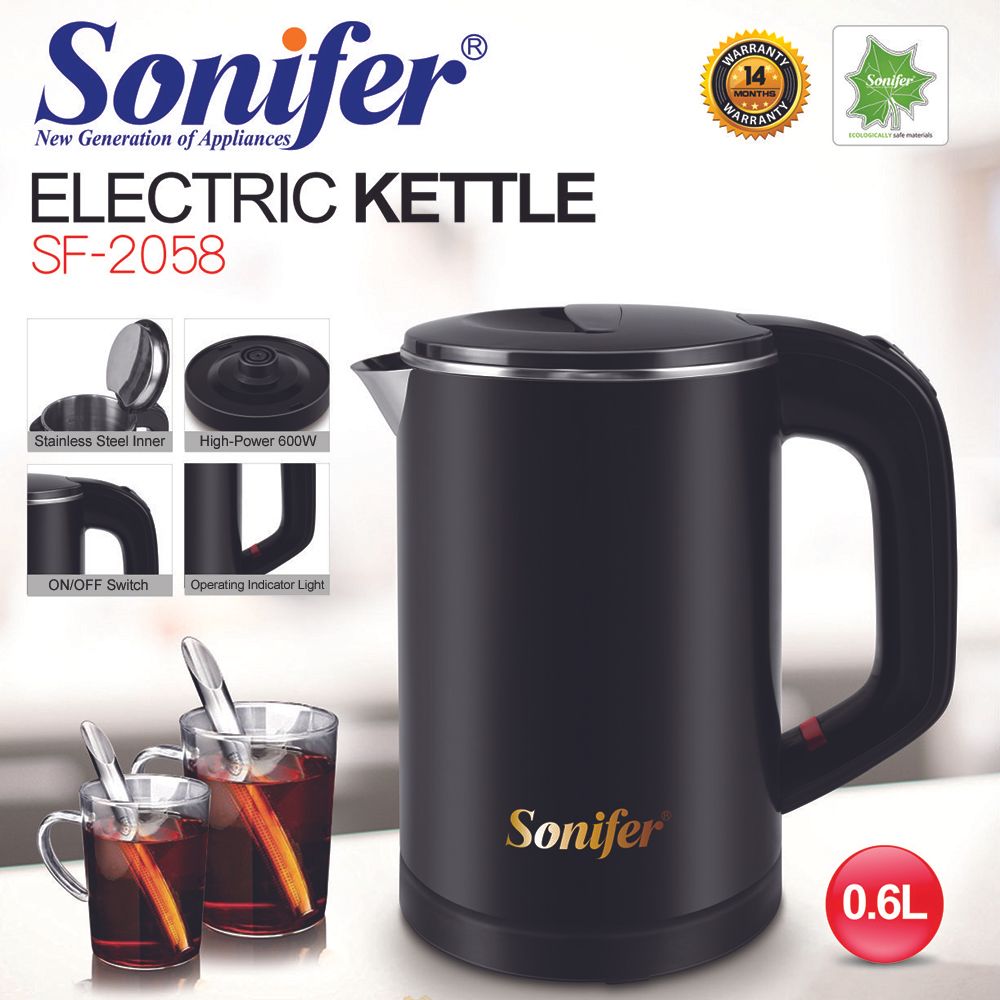 Sonifer Portable Travel Electric Kettle Mug 0.6L SF-2058