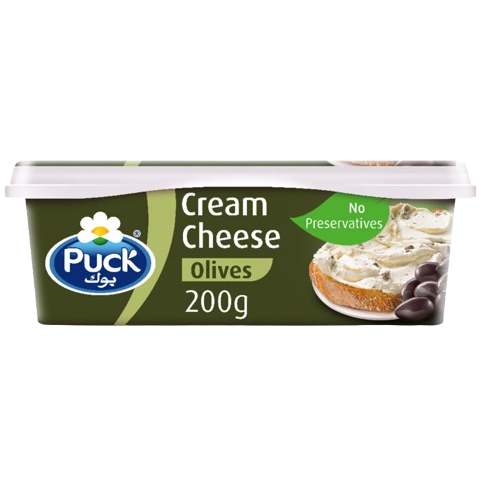 PUCK CREAM CHEESE OLIVE 200G