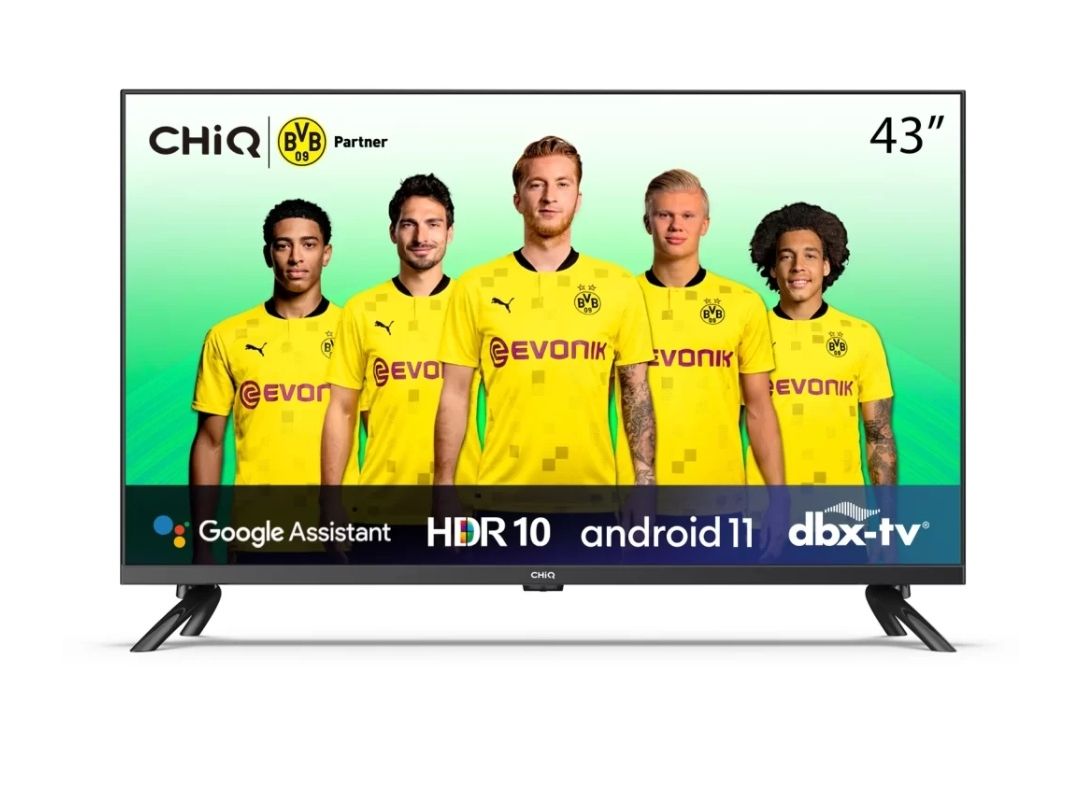 CHiQ 43-inch Full HD Android Smart TV; Built-in Wi-Fi, HDR, Bluetooth, Built-in Chromecast, Dolby Atmos