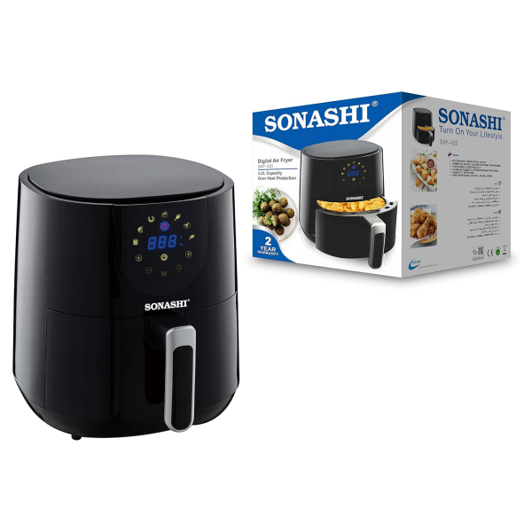 Sonashi 4.2 L Digital Air Fryer 1300W Saf-420 Black