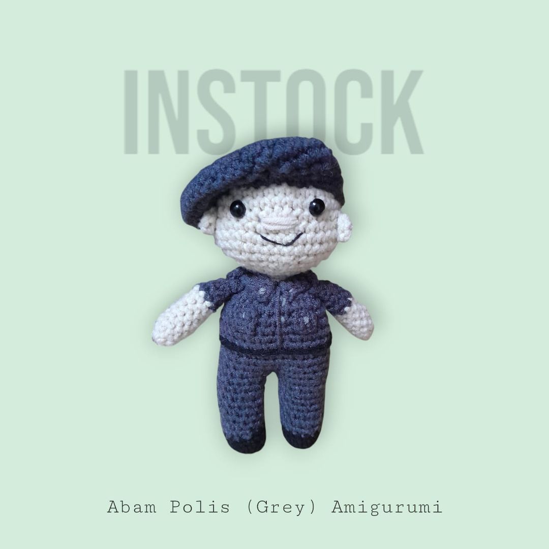 [INSTOCK] Abam Polis Amigurumi (Grey)