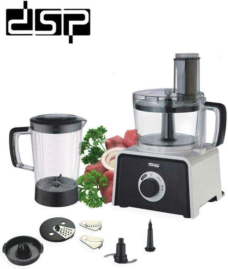 DSP KJ3002 7 in 1 Food Processor with 600W,with double safety lock protection,