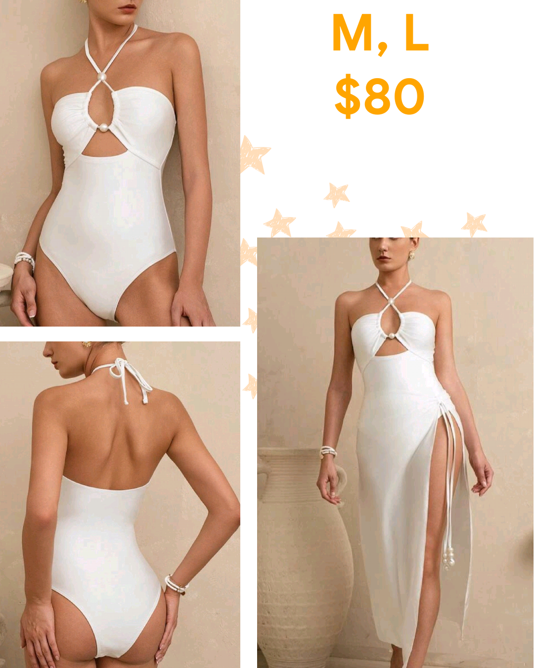 White 2 Piece Swimsuit