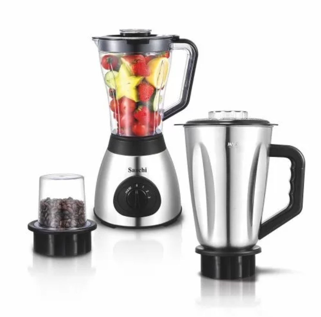 Saachi 3 in1 Blender / Grinder NL-BL-4410-BK – Silver/Black