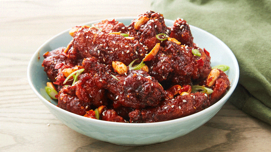 Korean Fried Chicken with Sticky Rice