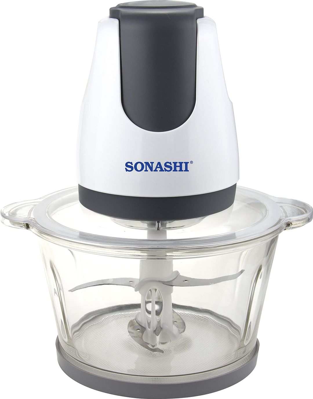 Sonashi Kitchen Chopper SMC-14 – Vegetable Chopper and Blender with 2L Glass Jar, Push Down Operation, Safety Lock Mechanism | Kitchen Appliances