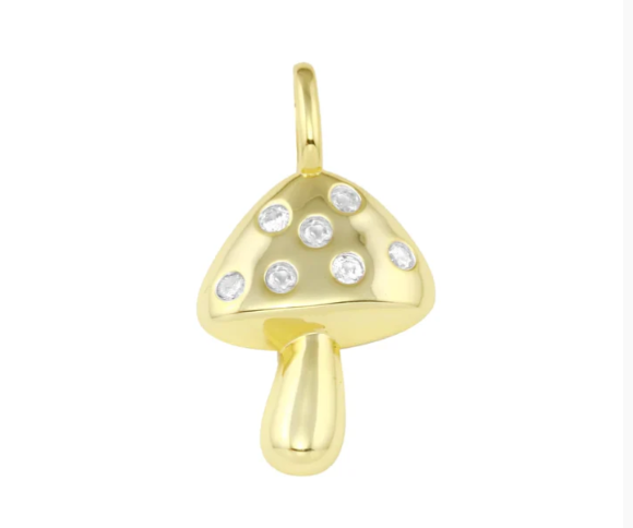 Clear Mushroom Charm