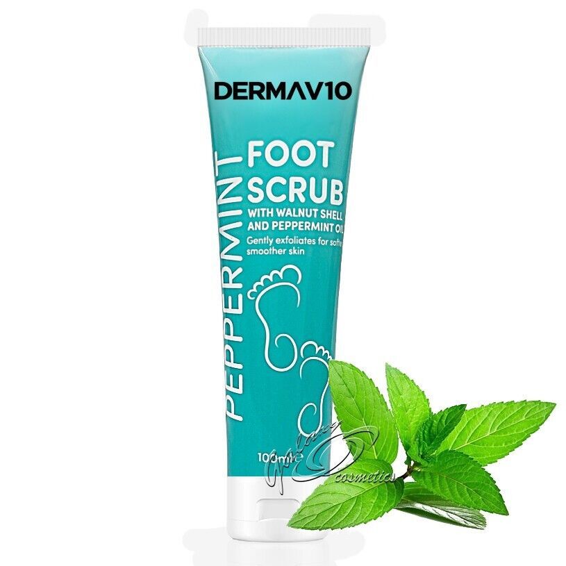 DermaV10 foot scrub + foot lotion + foot spray