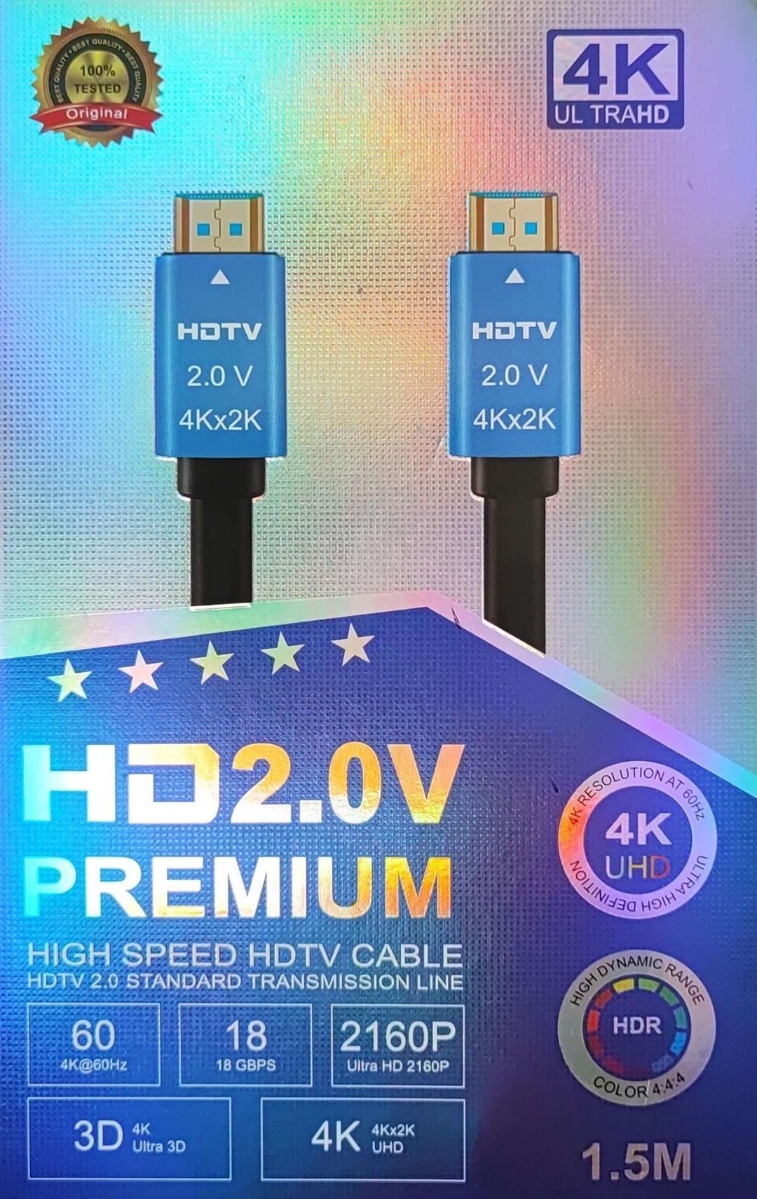 1.5m HDMI Cable for Ultra HD 4K Resolution