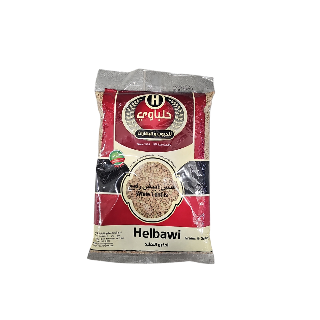 HELBAWI WHITE LENTILS 900G