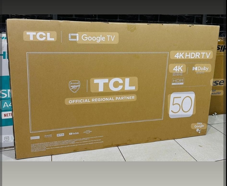 TCL 50-inch UHD 4K-Android Smart LED TV, 50P63S